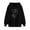 Black(New), variant on PNTUTB Women's Round Neck Print Winter Hoodie Fashionable Pullover Long Sleeved Comfortable Sweatshirt