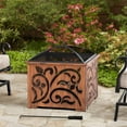 thumbnail image 7 of Sunjoy 26 Inch Fire Pit for Outside, Outdoor Wood Burning Firepit with Steel Mesh Spark Screen and Fire Poker, Large Bonfire for Patio and Backyard, 7 of 7