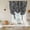 Black, variant on Black Striped Balloon Curtains 63 Inch Length for Living Room/Bedroom, Retro Wave Lines Texture Simple Rod Pocket Privacy Door Curtains Decorative Tie Up Shade for Window 52"x63"
