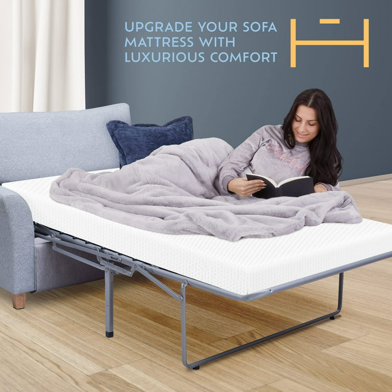 Heyward Premium Memory Foam Sofa Bed Replacement Mattress For Twin Size Sleeper