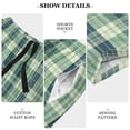 thumbnail image 6 of Men’s Sleep Shorts Relaxed Fit Lounge Pants with Pockets Mens Pajama Loungewear Home Wear Comfort Green Tartan Pattern Small, 6 of 7