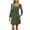 Army Green, variant on MIUOWANP Casual Dresses for Women Women's Solid Color Long Sleeve Closed Temperament Dress