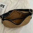 thumbnail image 7 of Womens Straw Shoulder Crossbody Bag Handbag Rattan Woven Dumpling Hobo Bag Summer Beach Top Handle Purse Vacation, 7 of 7