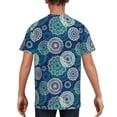 thumbnail image 5 of Wukai Bohemian Mandala Youth Unisex Short Sleeve T-Shirt for Boys, Girls, Teens, and Kids-X-Large, 5 of 7