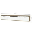 thumbnail image 2 of Atelier Mobili Floating TV Stand for Up to 80 Inch TVs – Wall Mounted Media Console, 2 of 8