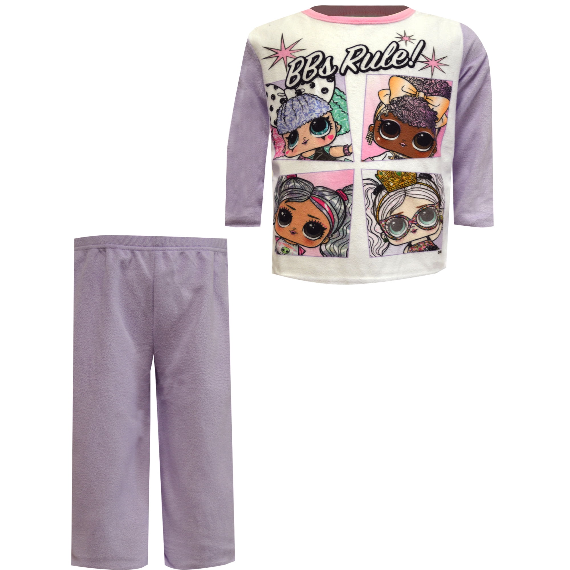 Komar Kids Girls LOL Surprise BBs Rule Fleece Pajama 8