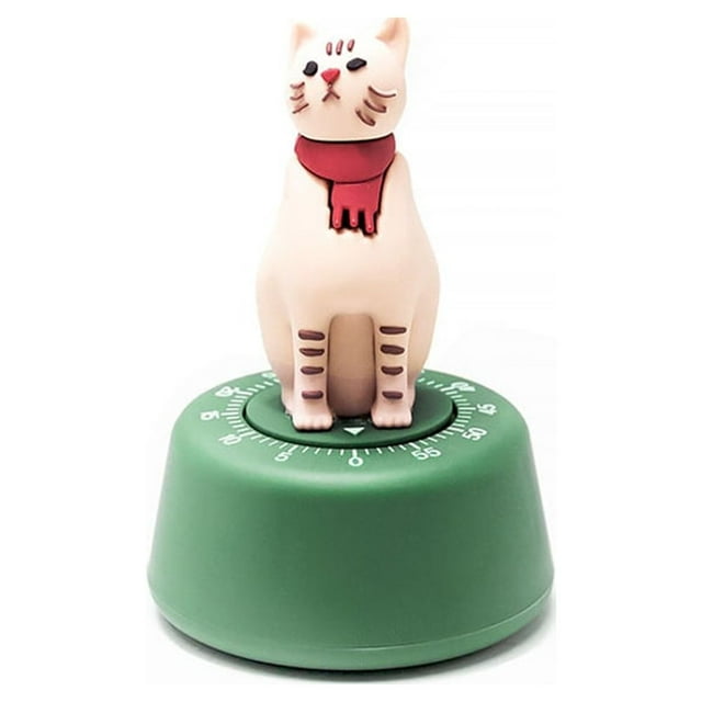 Oubit Mignon Chat Mécanique Cuisine Minuterie 55 Minutes Compte à Rebours