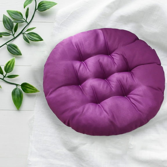 Round Chair Cushions Set of 1, Indoor Outdoor Round Bistro Seat Cushions, Bistro Chair Cushions with Ties, Round Cushions for Bistro Chairs, Chair Pads Replacement Cushion for Home Kitchen