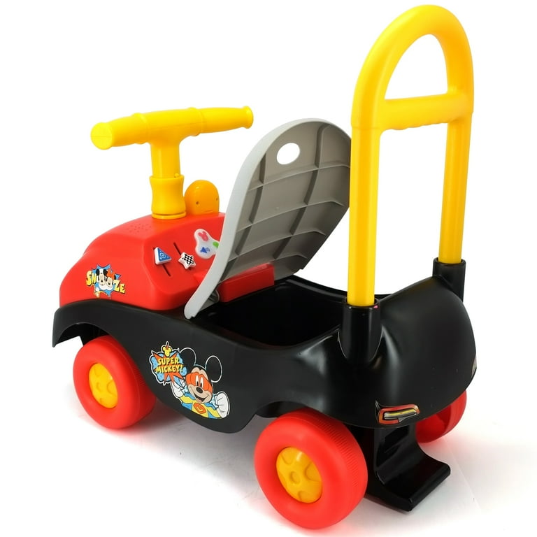 Kiddieland Disney Mickey Foldable Handle Unisex Push & Pedal Kiddieland Disney Mickey Foldable Handle Unisex Push & Pedal