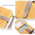 thumbnail image 4 of Womens Wallet Rfid Small Bifold Wallet,Ladies Zipper Card Cluth Coin Purse Wristlet (Purple), 4 of 4
