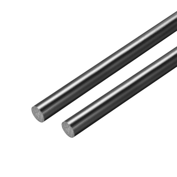 Uxcell Plastic Round Rod3/16" Dia 20" LengthBlack FRP Fiberglass Round Rod Engineering Plastic Bar 2Pcs