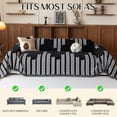 thumbnail image 2 of Jessy Home Sofa Covers Couch Cover Sofa Slipcover for Most Shape Sofas Multi-Function Furniture Cover for Pets Cats Dogs Home Decor 71"x 134"Black, 2 of 8