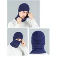 thumbnail image 4 of Hat Scarf Gloves Set Classic Unisex Thermal Gloves Loop Scarf Ribbed Knit Cap, 4 of 10
