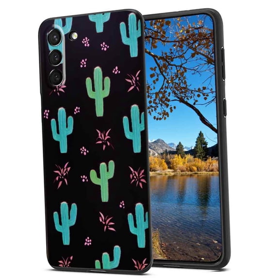 Cactus Phone Case, Degined for Samsung Galaxy S21+ Plus Case Men Women, Flexible Silicone Shockproof Case for Samsung Galaxy S21+ Plus
