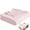 Pink-Throw (50"x60"), variant on Cotton Muslin Blanket With Ruffled Edges Soft Pleated Crinkle Bedspread For & Queen Size Bed Breathable Lightweight Stylish Throw Decorative Home Gift