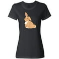 thumbnail image 3 of Inktastic Easter Cute Floppy Ear Brown Bunny Women's T-Shirt, 3 of 5