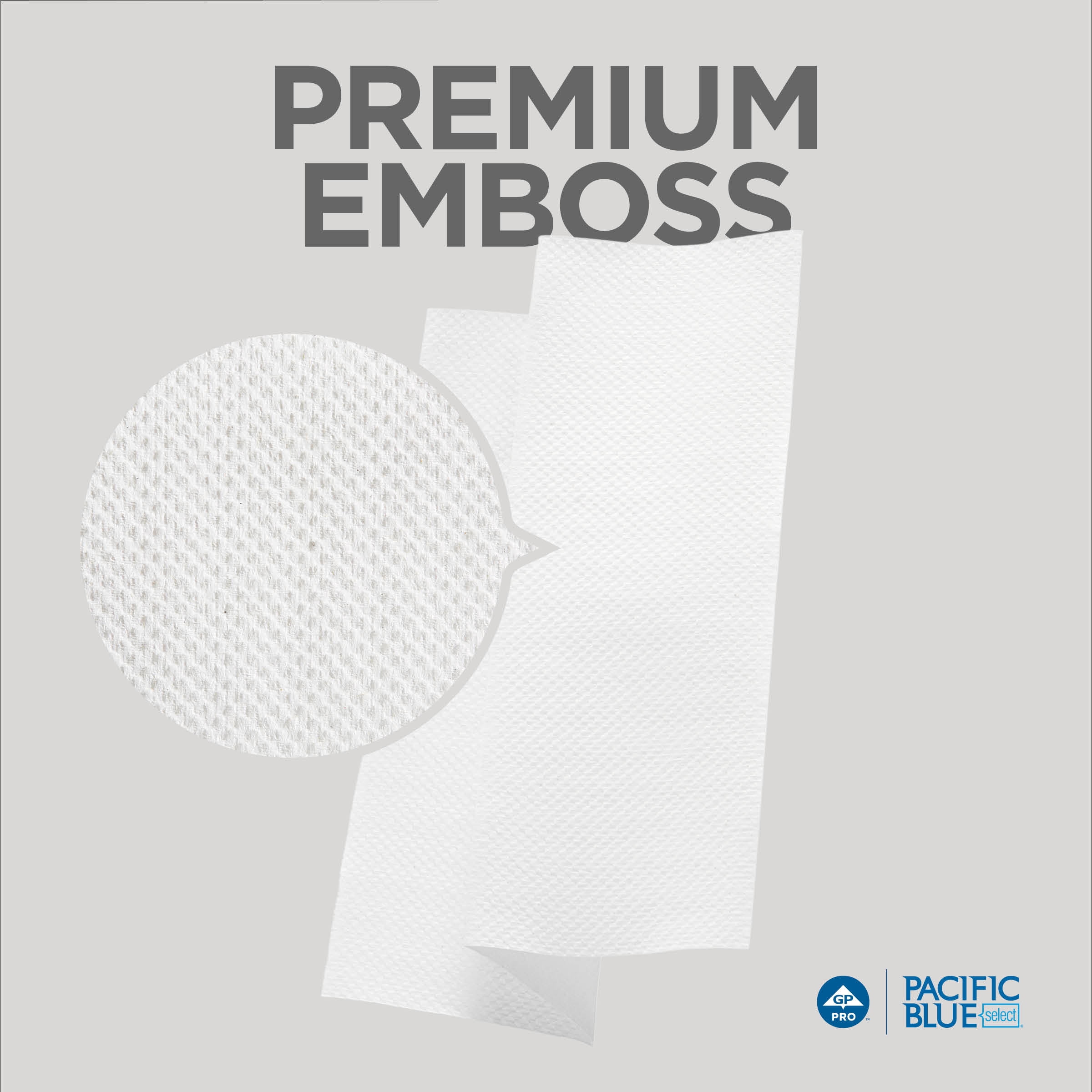 Pacific Blue Select® Premium 1-Ply Multifold Paper Towels by GP PRO (Georgia-Pacific), White, 4,000 Towels Per Case
