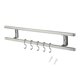 thumbnail image 3 of sweethay Soporte para rebanadora montado en la pared, estante de almacenamiento de cocina de doble barra para espátula, utensilio para raspador Organizadores de utensilios de cocina sweethay HA000386-00B, 3 of 6