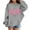 Grey, variant on Hoodies for Girls City Name Letter Print Grey Hoodie Casual Long Sleeve Classic Hoodie Fall Clothes Boys 5-6 Years Clothes