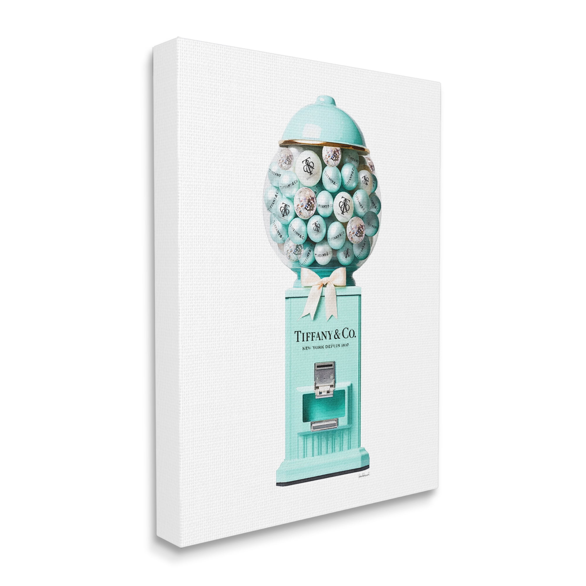 Stupell Industries Turquoise Fashion Candy Beauty & Fashion Painting Gallery Wrapped Canvas Art Print Wall Art, 36 x 48