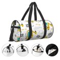 thumbnail image 3 of Fotbe Dinosaur on Excavator Bolsa Deportiva de Lona Plegable con Estampado, Bolsa de Gimnasio con Bolsillo Seco/Húmedo, Bolsa de Viaje Ultraligera de Gran Capacidad, 3 of 6