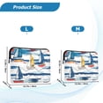 thumbnail image 4 of FORMRS 15"-15.6" Laptop Sleeve Protective Case Soft Carrying Quilted Computer Bag Cover, Dark Blue Hand Drawn Sailboats, 4 of 7