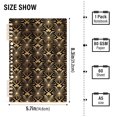 thumbnail image 2 of FORMRS 1-Subject Spiral Notebook 8" x 5" College Ruled 60 Refillable Sheet A5 Hard Cover, 2 Pack, Black Floral Pattern, 2 of 7