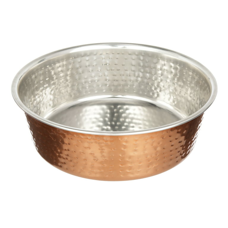Neater Pet Brands Medium Hammered Copper Finish Bowl