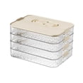 thumbnail image 2 of Organizador de albóndigas para refrigerador, contenedor portátil para guardar albóndigas, bandeja para conservar alimentos, para galletas, bocadillos 4 capas, 2 of 8