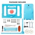 thumbnail image 5 of Danrelax 3.1-4.1FT Adjustable Pool Basketball Hoop, 32"x23" Backboard, Portable, Blue, 5 of 9