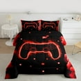 thumbnail image 2 of Castle Fairy 3-Piece Queen Comforter Set - Red Gamer Video Game, 2 of 8