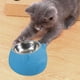 thumbnail image 5 of Comedero para perros inclinado a 15 degree, de acero inoxidable, para gatos y cachorros de interior. Azul, 5 of 9