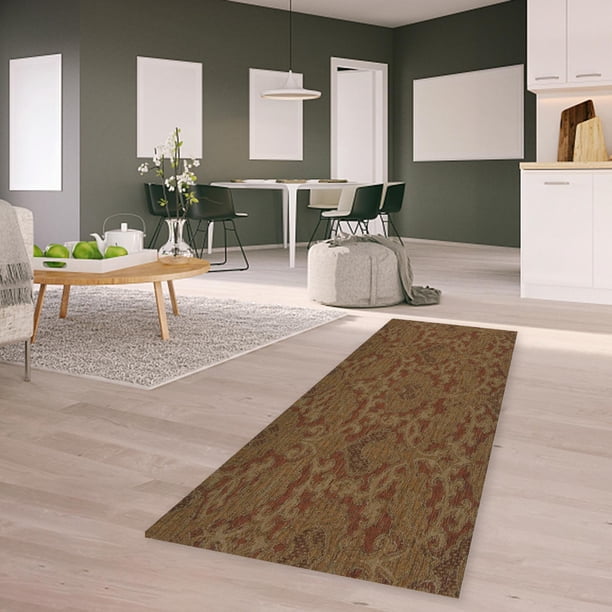 Área rectangur Alfombra Liquidación Decoración del hogar Alfombras modernas Alfombras de para Alfombra de piso para vandería Casa Brown 40x120cm Baoblaze Alfombras de área antideslizante