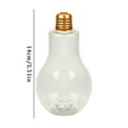 thumbnail image 2 of Water Bottle,Bulbs Cup Bulb LED Glowing Light Cute Milk Water Juice Bottle Brief Leak Proof Kitchen Dining Bar 300ml, 2 of 6
