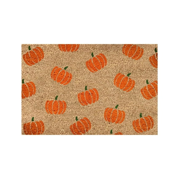 TIELUTT 1 PCS Autumn Welcome Door Mat Pumpkin Floor Mat Fall Seasonal Thanksgiving Halloween Cute Fall Throw Blankets Pack of Blankets Nice Blankets for Men Knitted Throw Blankets Throw Blanket Ladder