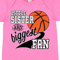 thumbnail image 4 of Inktastic Little Sister and Biggest Fan Basketball Player Girls Baby Bodysuit, 4 of 5