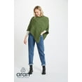 thumbnail image 4 of Aran Knitted Poncho Women's SuperSoft Merino Wool Irish Cape Made in Ireland, One Size, 4 of 7