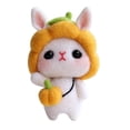thumbnail image 2 of Cartoon Animal Rabbit Felting for Adults Beginners Handmade Felt Starter - Yellow, 2 of 10