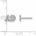 thumbnail image 2 of Sterling Silver Rh-Plated Logoart Alpha Phi Xs Post Earrings (5 X 9) Made In United States ss005aph, 2 of 5