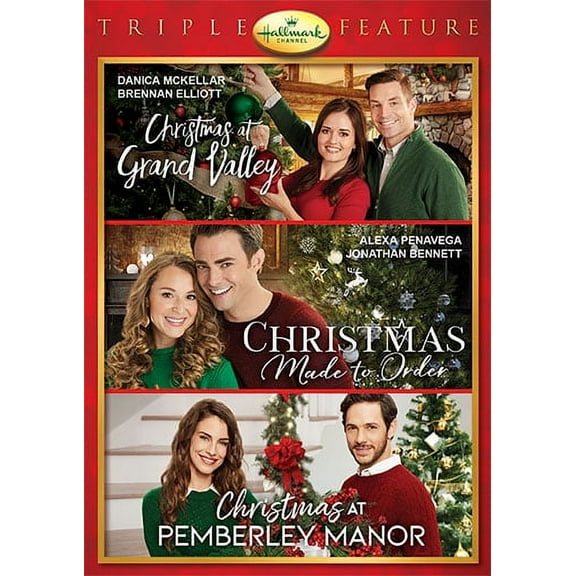 Hallmark Holiday Collection Triple Feature: Christmas At Grand Valley / Christmas Made to Order / Christmas at Pemberley Manor (DVD)
