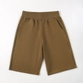 thumbnail image 5 of BOBOGOJP Boys Shorts Chino Shorts Uniform Clothes for Athletic Kids Boy Golf Basketball Amry Green for Size 12-13 Years, 5 of 5