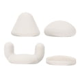 thumbnail image 1 of Cabeza 4 Piezas Mini Masajeador Cabeza De Repuesto Silicona Segura Aliviar La Fatiga Masajeador De Tejido Profundo Cabeza Gris Claro, 1 of 7