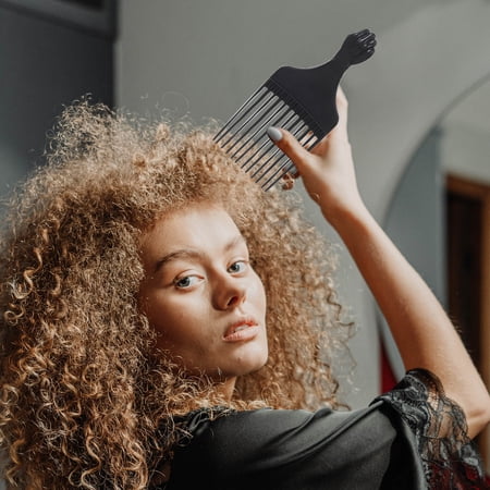GETAJGHSD 4Pcs Plastic Hair Pick Comb for Hair Styling and Detangling Suitable for Hairdressers