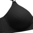 thumbnail image 5 of Ahuyic Summer Plus Size Bra For Women, Womens Solid Color Casual Bra, Womens Solid Color No Steel Ring Push Up Breathable Underwear Daily Bra For Women,Black XL, 5 of 7