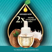 Air Wick Plug-in Vibrant Scented Oil Air Freshener Warmer Refills Island Coconut and Warm Sands 3 Count