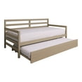 thumbnail image 4 of Castle Place Classic Twin Size Wooden Daybed with Trundle, Antique Grey, 4 of 10