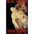 thumbnail image 2 of Vintage Apple Collection 13x18 Black Ornate Wood Framed with Double Matting Museum Art Print Titled - Folies Bergere Chand D Habits, 2 of 4