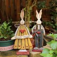 thumbnail image 3 of Conejo Viejo De Madera De Estilo Rural Americano, Tienda De Decoración De Patio, Adornos Para El Salón, Artesanías Minnieouse HA043517-02, 3 of 6