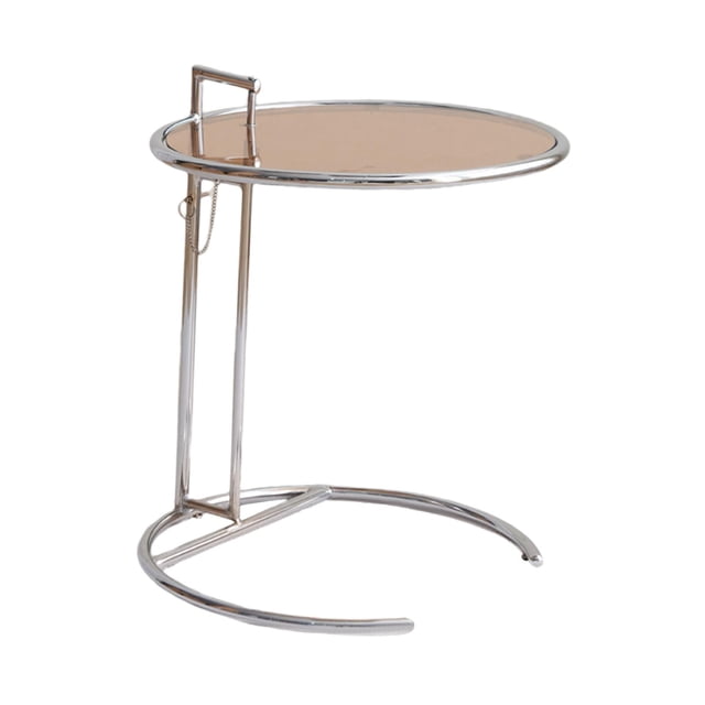 Mesa auxiliar de sofá elevadora, de noche, mesa de aperitivos, mesa de centro de metal grueso para sofá, bandeja de TV, sofá, cocina de sala de Marrón perfecl Mesas de café