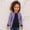 Light Purple, variant on Zecgelong Girls Winter Jacket Warm Windproof Outerwear Casual Long Sleeve Coat With Pockets Loose Fit Kids Autumn Clothing